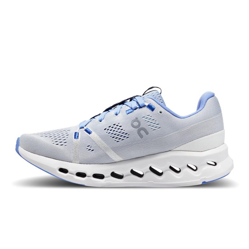 QC Cloudsurfer Women's Road Running Shoes Heather | White | 48961-NGVC