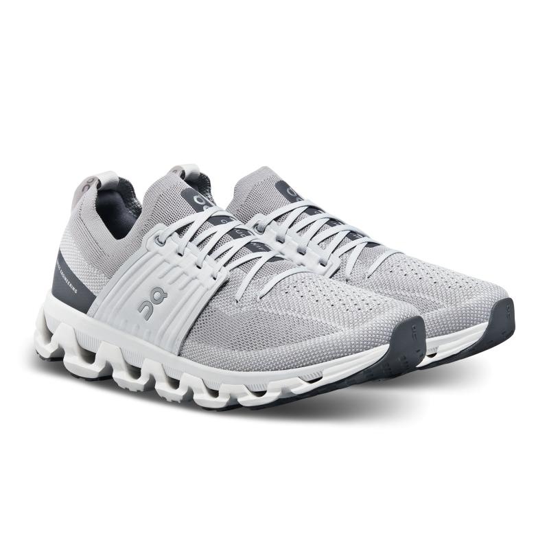 QC Cloudswift 3 Men's Road Running Shoes Alloy | Glacier Grey | 94817-SKQH