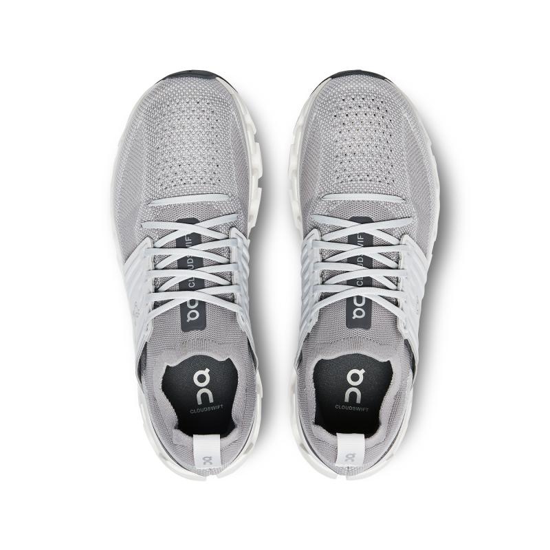 QC Cloudswift 3 Men's Road Running Shoes Alloy | Glacier Grey | 94817-SKQH