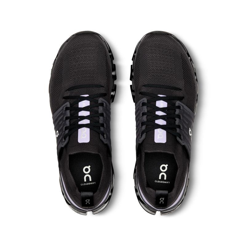 QC Cloudswift 3 Men's Road Running Shoes Magnet | Wisteria Black | 52973-XWMV