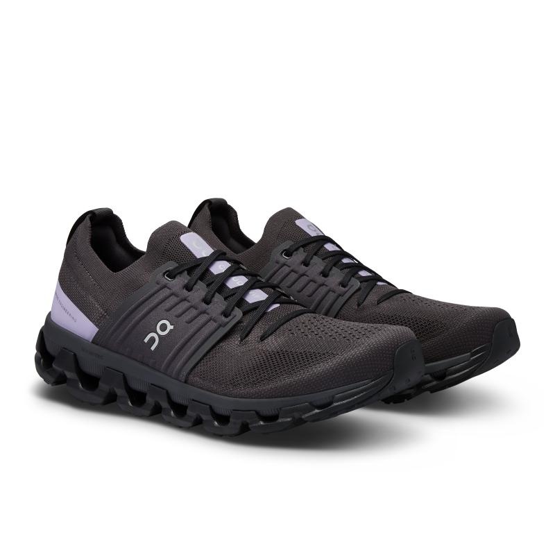 QC Cloudswift 3 Men's Road Running Shoes Magnet | Wisteria Black | 52973-XWMV