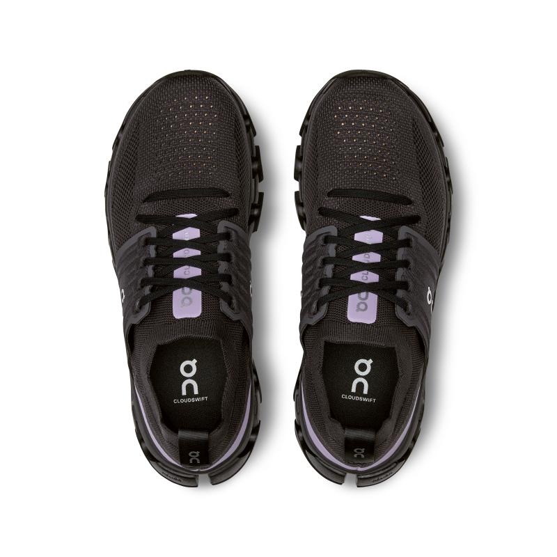 QC Cloudswift 3 Women's Road Running Shoes Magnet | Wisteria Black | 93048-HNOW