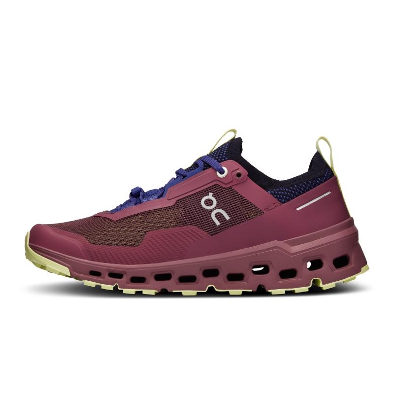 QC Cloudultra 2 Women's Trail Running Shoes Cherry | Hay Burgundy | 04286-CHFX