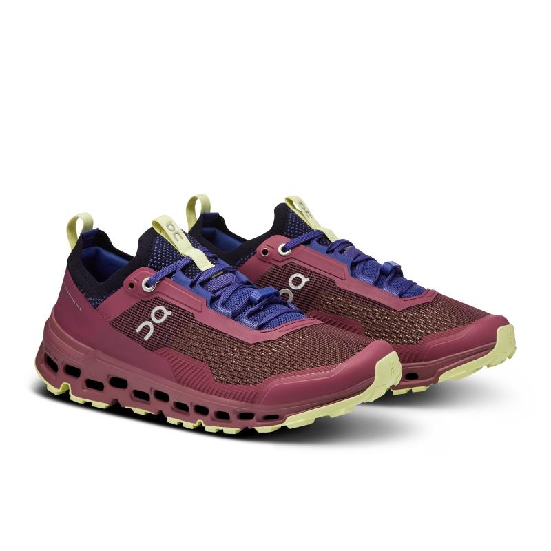 QC Cloudultra 2 Women's Trail Running Shoes Cherry | Hay Burgundy | 04286-CHFX