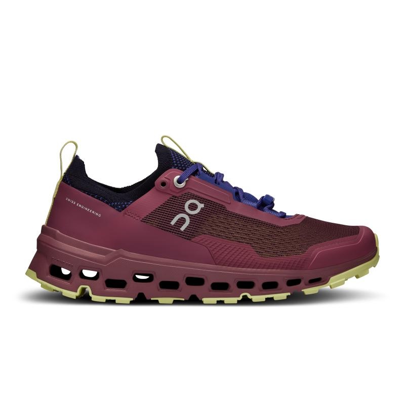 QC Cloudultra 2 Women\'s Trail Running Shoes Cherry | Hay Burgundy | 04286-CHFX