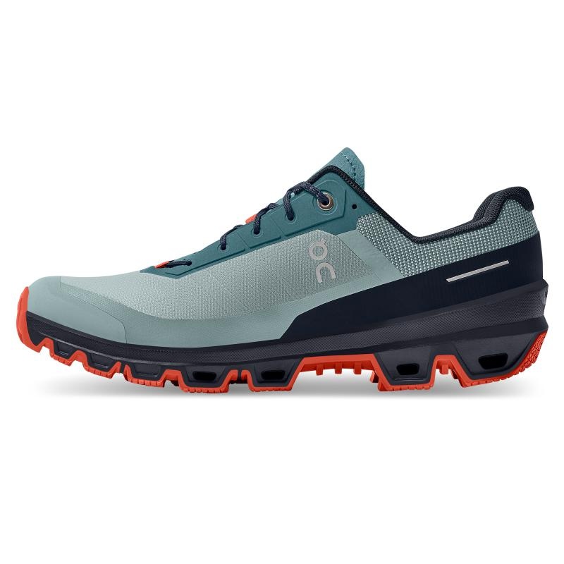 QC Cloudventure Men's Hiking Shoes Cobble | Ink Mint | 56347-CHMD