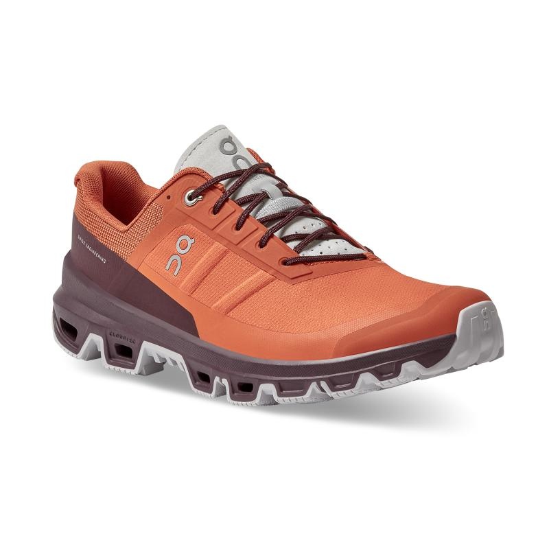 QC Cloudventure Men's Hiking Shoes Flare | Mulberry Orange | 84012-LHFU