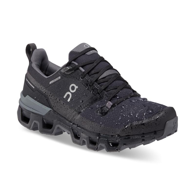 QC Cloudventure Waterproof Women's Hiking Shoes Black | Eclipse | 76280-GUWC