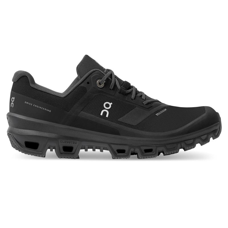 QC Cloudventure Waterproof Women\'s Trail Running Shoes Black | 78591-KPTU