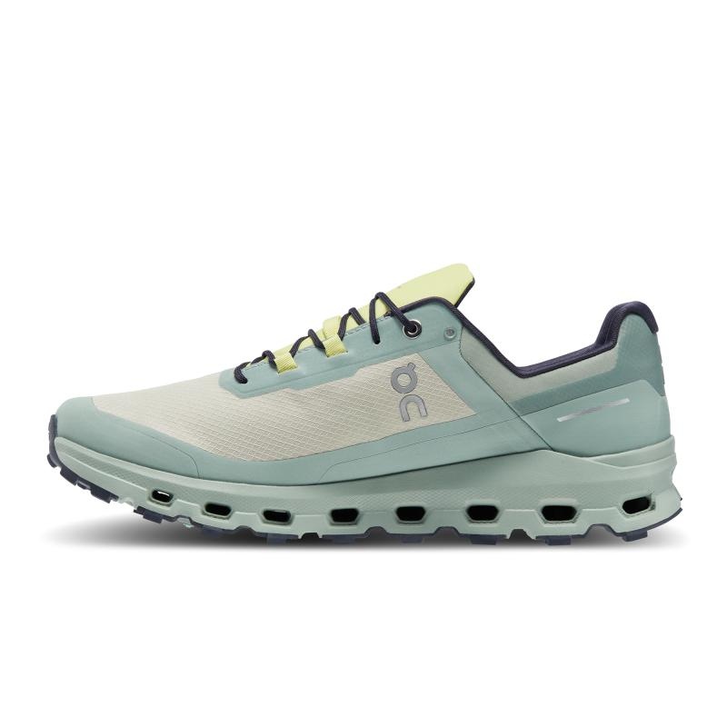 QC Cloudvista Waterproof Men's Hiking Shoes Chalk | Moss Mint | 42093-QTEF