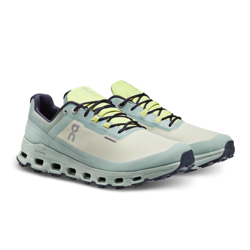 QC Cloudvista Waterproof Men's Hiking Shoes Chalk | Moss Mint | 42093-QTEF