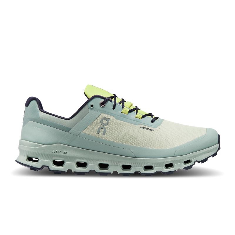 QC Cloudvista Waterproof Men\'s Hiking Shoes Chalk | Moss Mint | 42093-QTEF