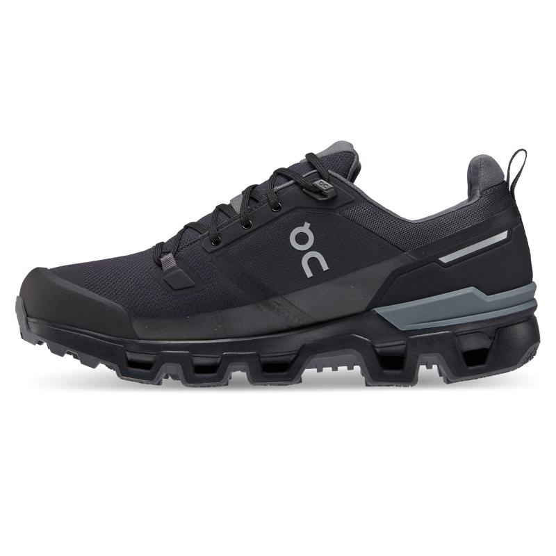 QC Cloudwander Waterproof Men's Hiking Shoes Black | Eclipse | 50649-JBUY