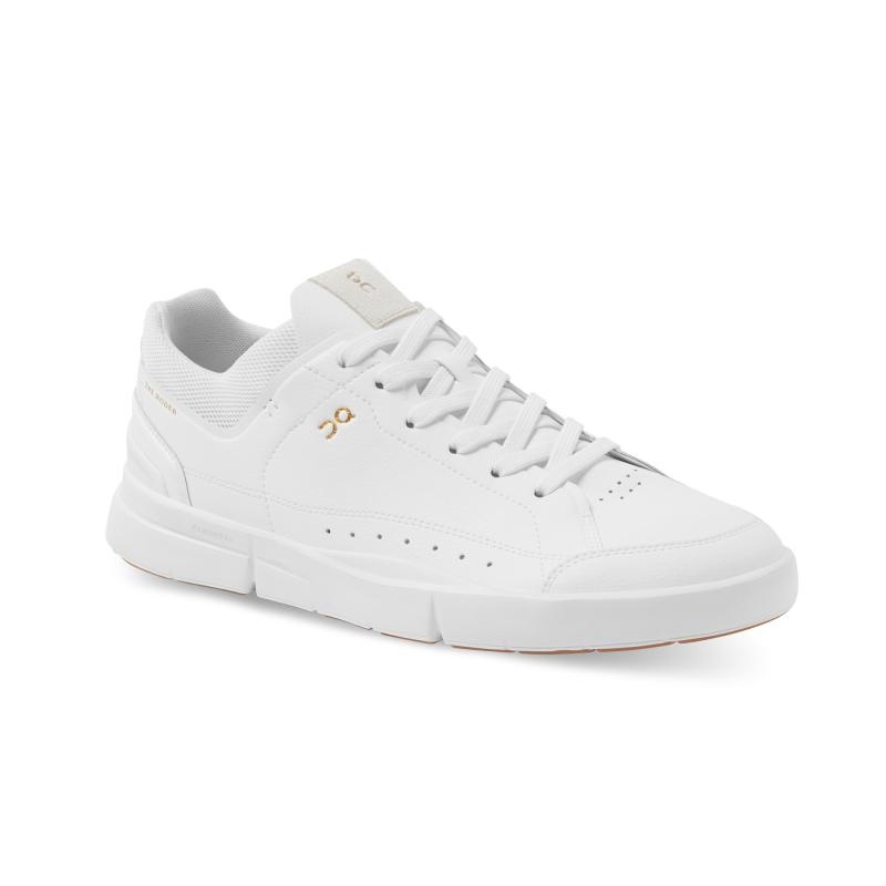 QC THE ROGER Centre Court Men's Sneakers White | Gum | 50439-EZPF