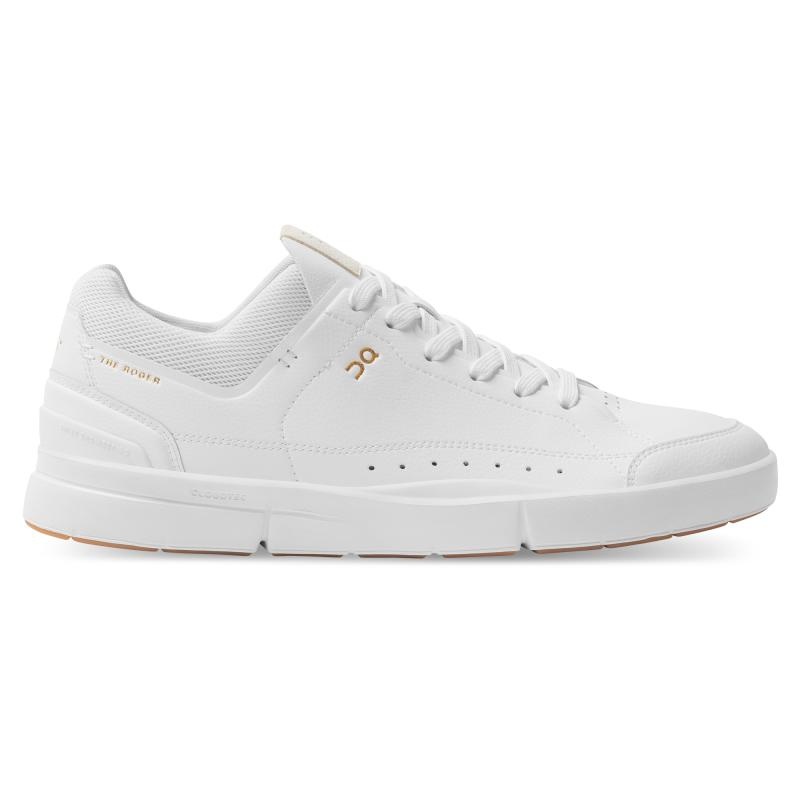 QC THE ROGER Centre Court Men\'s Sneakers White | Gum | 50439-EZPF