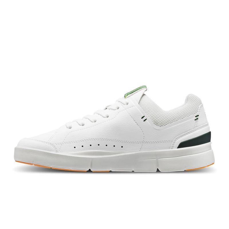 QC THE ROGER Centre Court Men's Sneakers White | Sage | 78324-QSWF