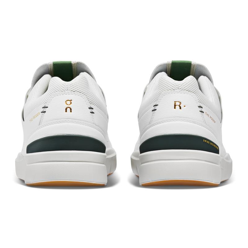 QC THE ROGER Centre Court Men's Sneakers White | Sage | 78324-QSWF