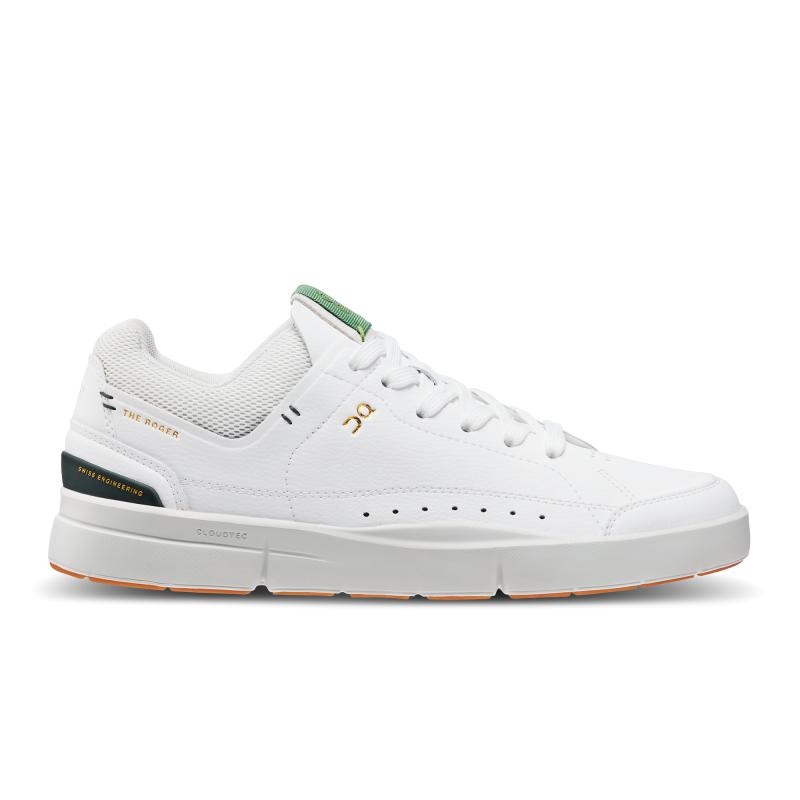 QC THE ROGER Centre Court Men\'s Sneakers White | Sage | 78324-QSWF