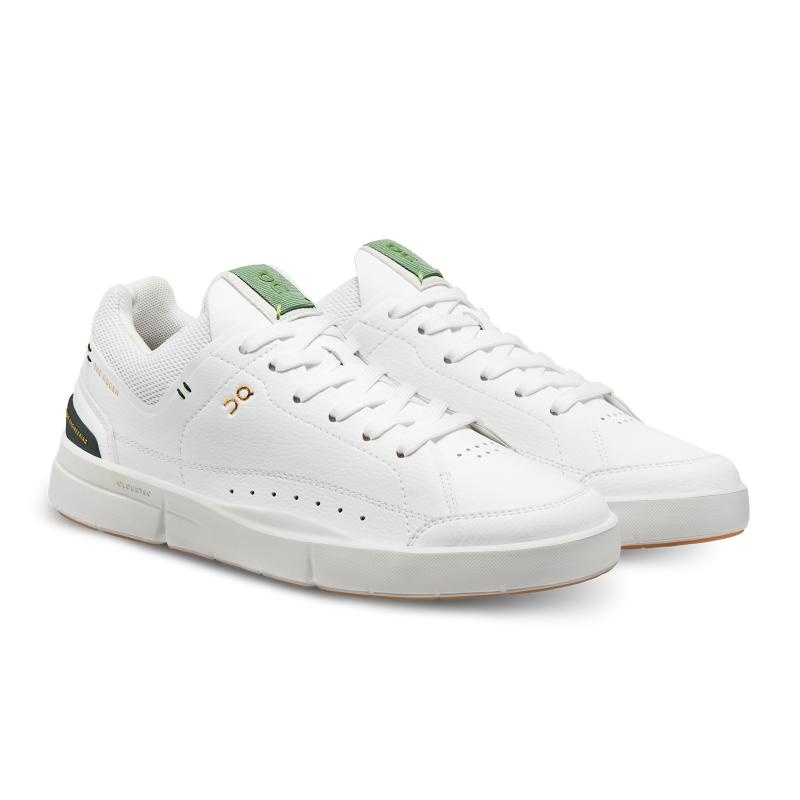 QC THE ROGER Centre Court Women's Sneakers White | Sage | 68102-HNLE