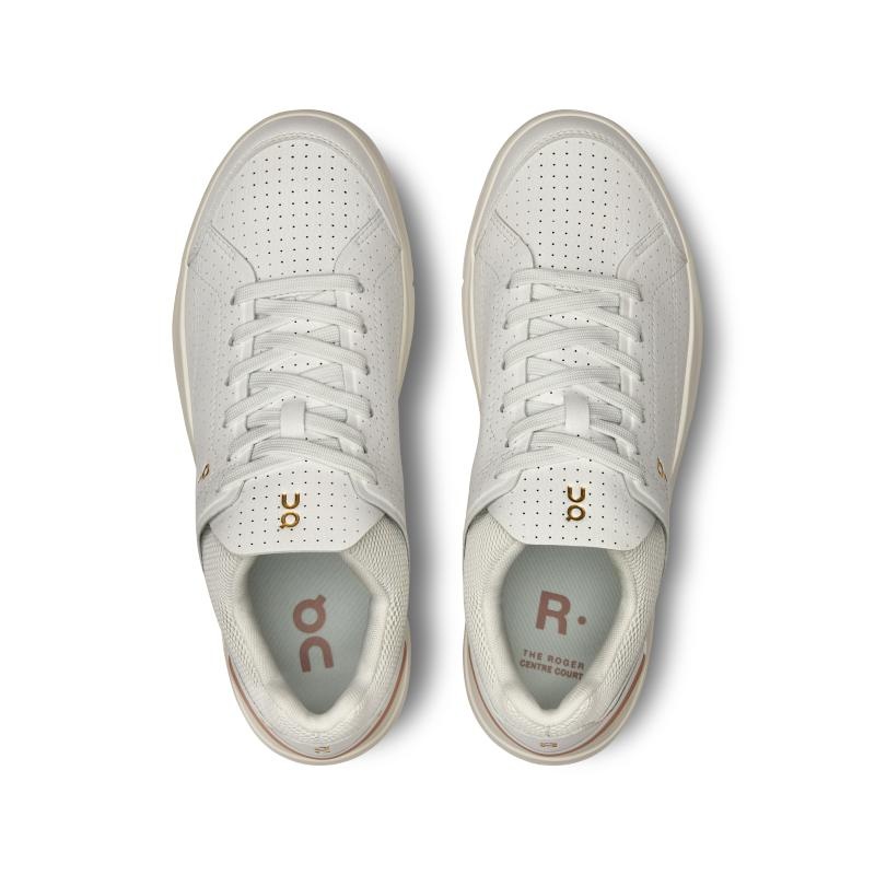 QC THE ROGER Centre Court Women's Sneakers White | Woodrose | 86015-WOVD