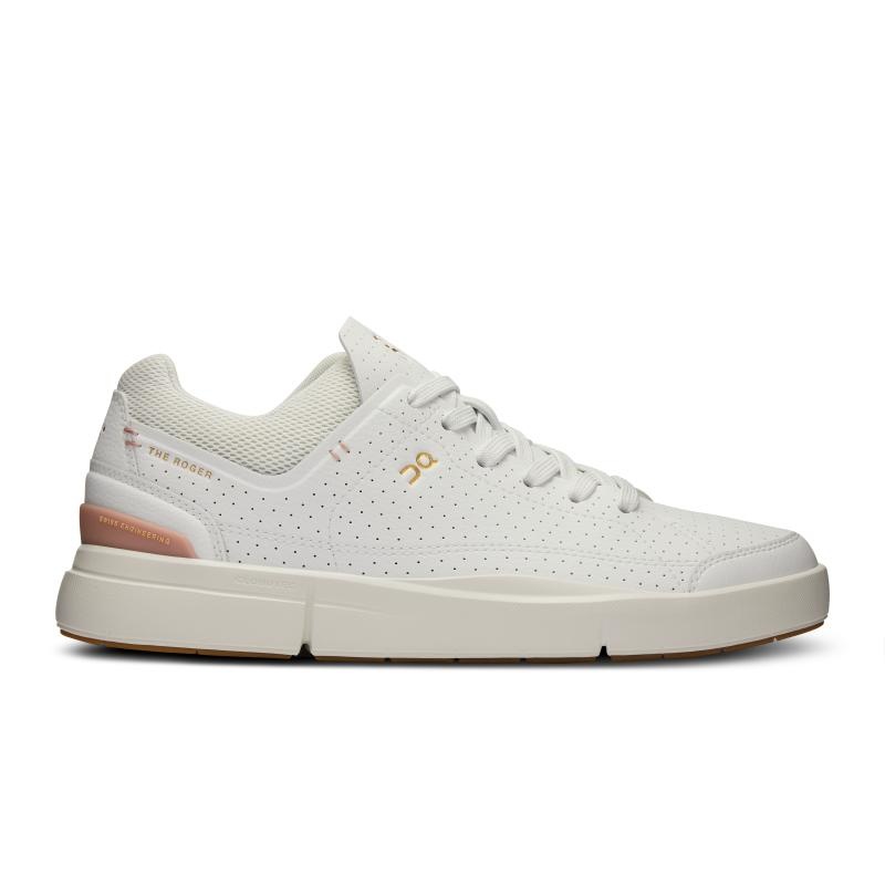 QC THE ROGER Centre Court Women\'s Sneakers White | Woodrose | 86015-WOVD