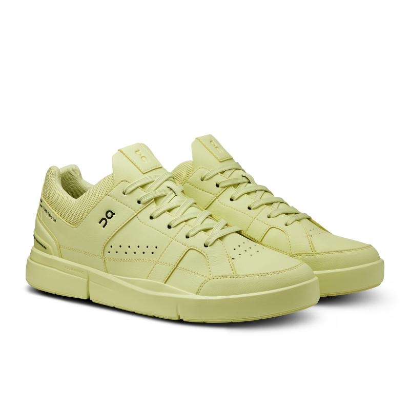 QC THE ROGER Clubhouse Men's Sneakers Hay Yellow | 64523-SXUK