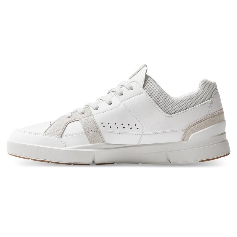 QC THE ROGER Clubhouse Men's Sneakers White | Sand | 61579-EPGU