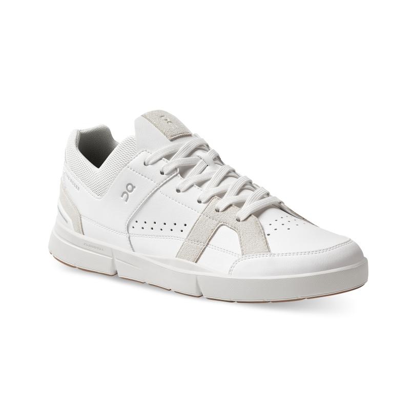 QC THE ROGER Clubhouse Men's Sneakers White | Sand | 61579-EPGU