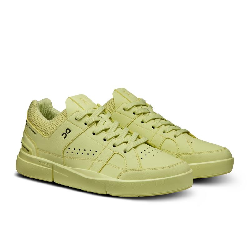 QC THE ROGER Clubhouse Women's Sneakers Hay Yellow | 19437-WMZI