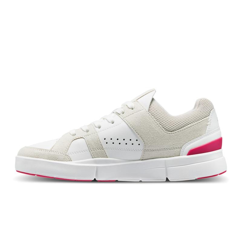 QC THE ROGER Clubhouse Women's Sneakers Sand | Cerise White | 65492-CXYN