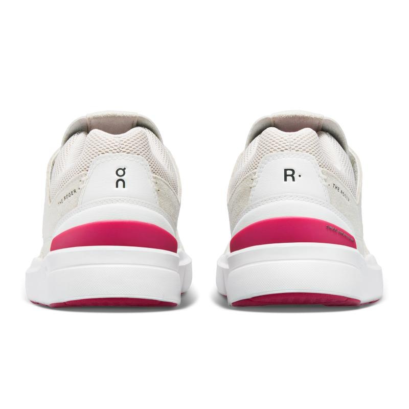 QC THE ROGER Clubhouse Women's Sneakers Sand | Cerise White | 65492-CXYN