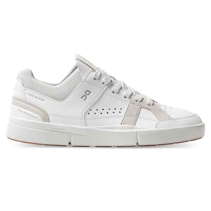 QC THE ROGER Clubhouse Women\'s Sneakers White | Sand | 63524-TWNF