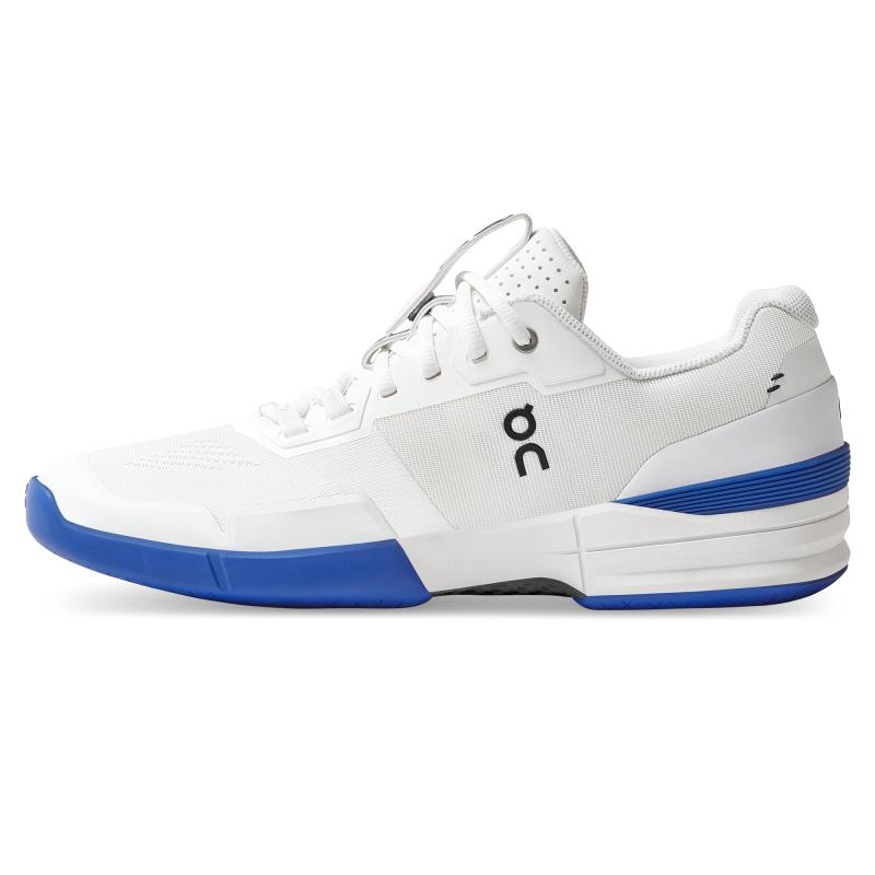 QC THE ROGER Pro Men's Tennis Shoes White | Indigo | 47192-PIUZ