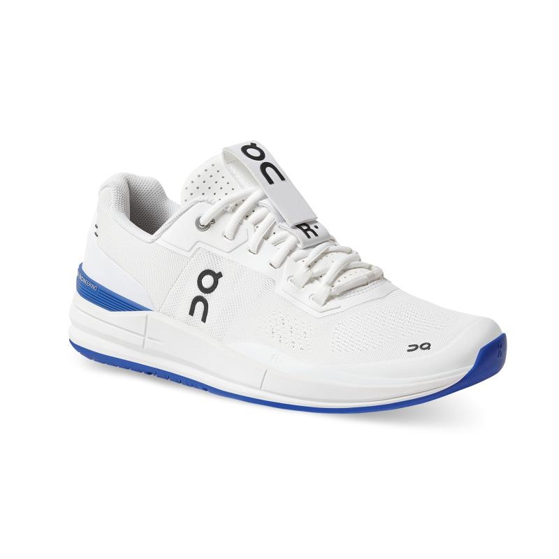 QC THE ROGER Pro Men's Tennis Shoes White | Indigo | 47192-PIUZ