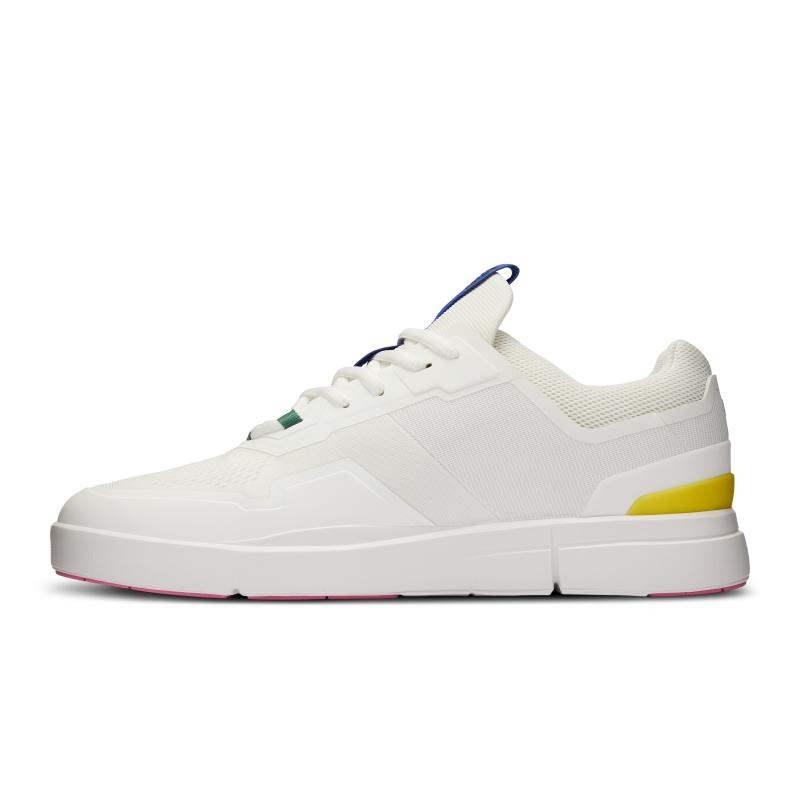 QC THE ROGER Spin Men's Lifestyle Shoes Undyed-White | Yellow | 31254-JLCY