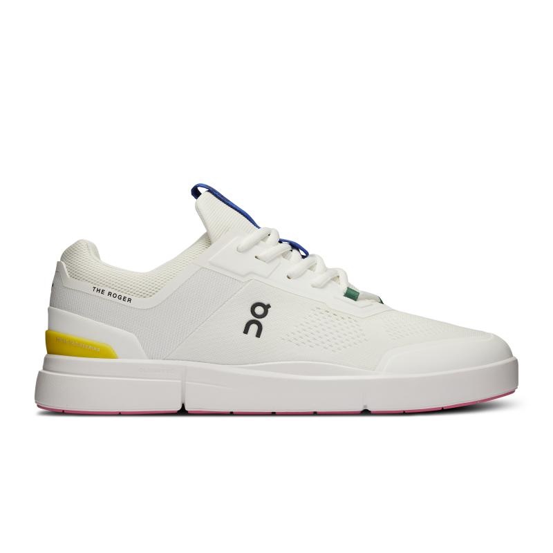 QC THE ROGER Spin Men\'s Lifestyle Shoes Undyed-White | Yellow | 31254-JLCY